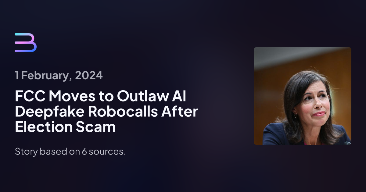 FCC Moves To Outlaw AI Deepfake Robocalls After Election Scam | Brief