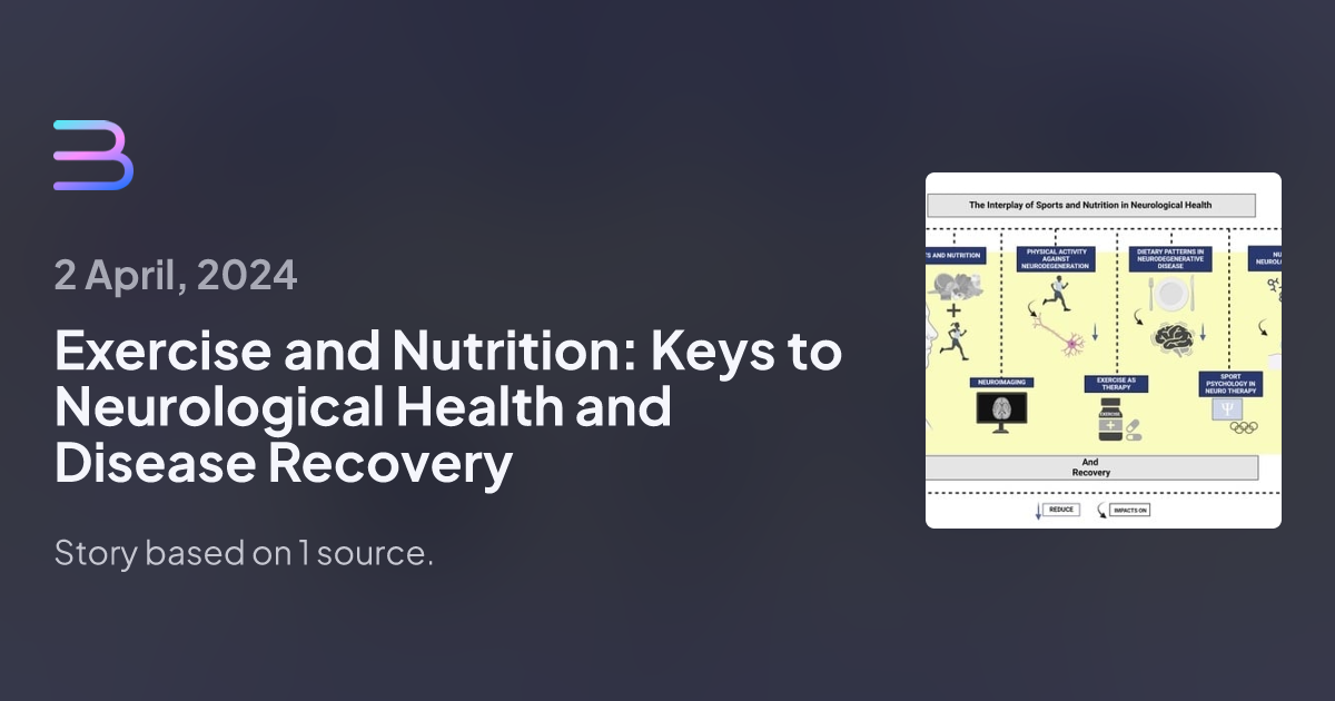 Exercise and Nutrition: Keys to Neurological Health and Disease ...