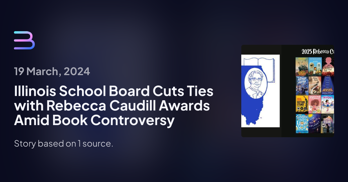 Illinois School Board Cuts Ties with Rebecca Caudill Awards Amid Book ...