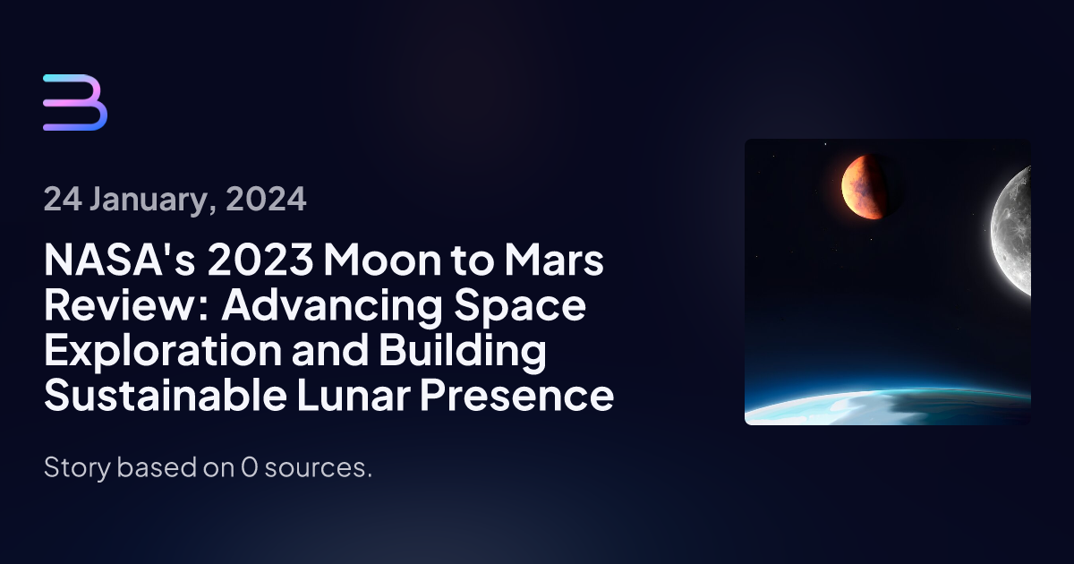 NASA's 2023 Moon To Mars Review: Advancing Space Exploration And ...