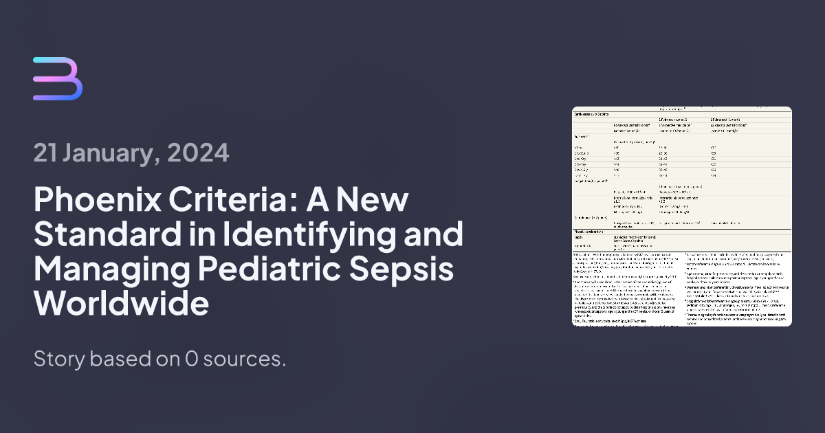 Phoenix Criteria: A New Standard in Identifying and Managing Pediatric ...